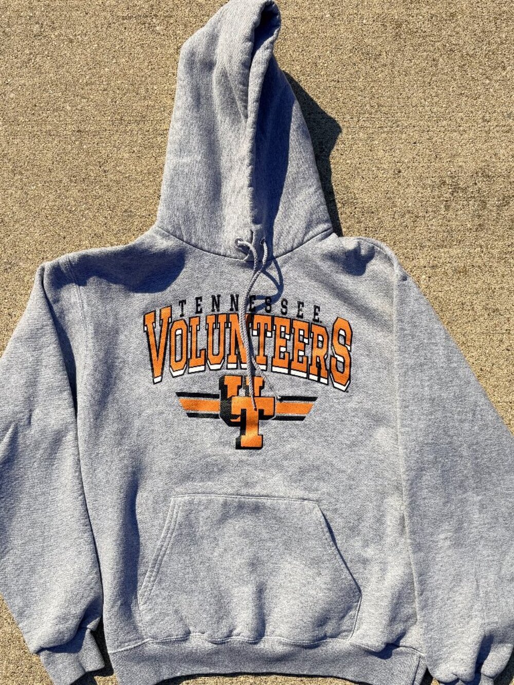 Champion UT Tennessee Volunteers Vols Mens M Heather Gray Sweatshirt Hoodie